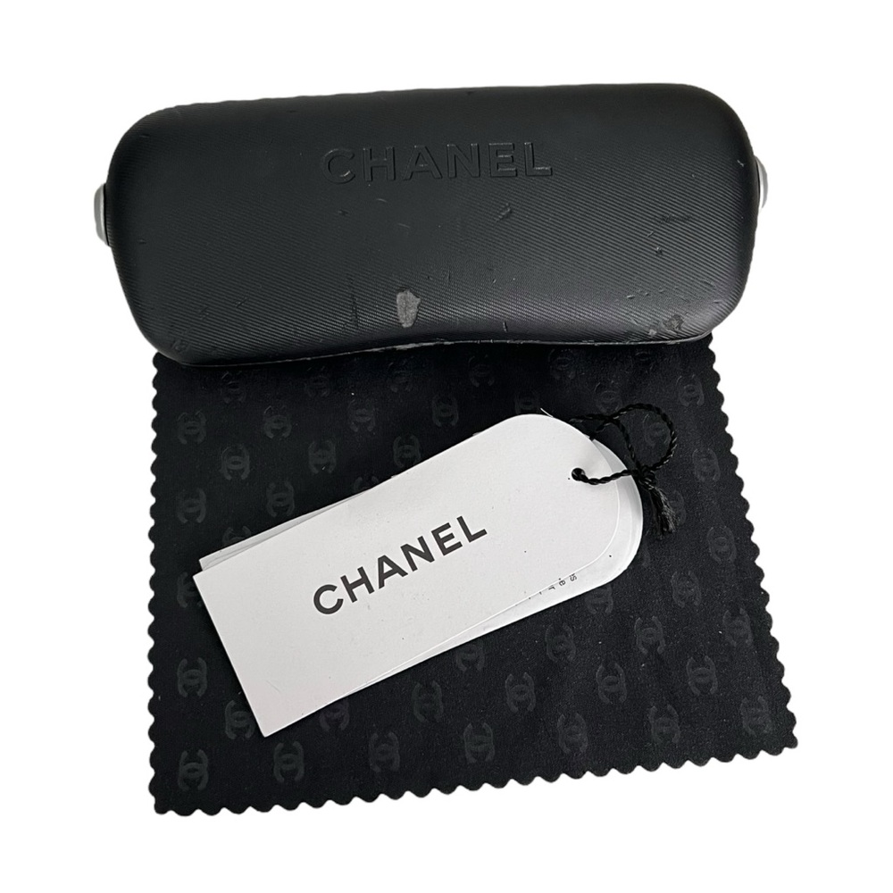 Chanel CC Logo Rhinestone Rimless Sunglasses - Picture 10 of 10